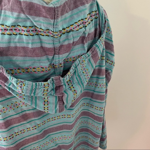 Vintage Blue and Purple Baja Hoodie - Picture 4 of 9